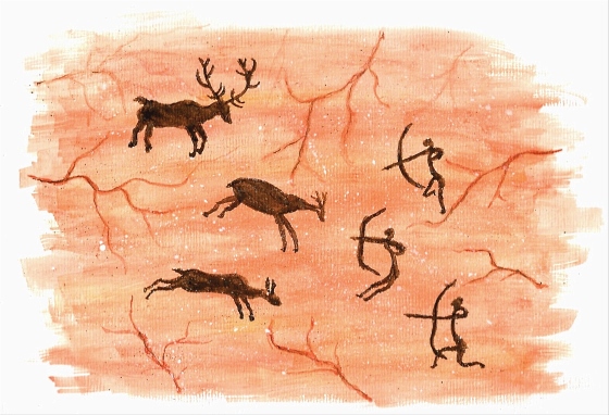 Reddit - daily sketch - prehistoric cave painting